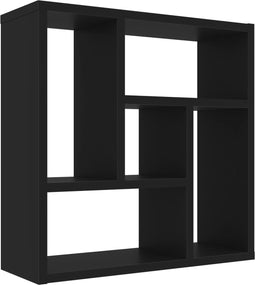 vidaXL - Wandschap - 45,1x16x45,1 - cm - spaanplaat - zwart