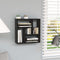 vidaXL - Wandschap - 45,1x16x45,1 - cm - spaanplaat - zwart