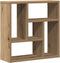 vidaXL - Wandschap - 45x16x45 - cm - bewerkt - hout - artisanaal - eikenkleurig