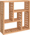 vidaXL - Wandschap - 49x15x49 - cm - massief - walnotenhout