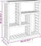 vidaXL - Wandschap - 49x15x49 - cm - massief - walnotenhout