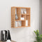 vidaXL - Wandschap - 49x15x49 - cm - massief - walnotenhout