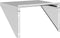 vidaXL - Wandschap - 50x45x31 - cm - roestvrijstaal - zilverkleurig