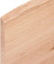 vidaXL - Wandschap - 60x10x2 - cm - behandeld - massief - eikenhout - lichtbruin