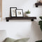 vidaXL - Wandschap - 60x10x6 - cm - behandeld - massief - eikenhout - donkerbruin