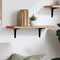 vidaXL - Wandschap - 60x20x2,5 - cm - massief - beukenhout