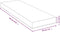 vidaXL - Wandschap - 60x20x4 - cm - bamboe