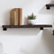 vidaXL - Wandschap - 60x20x4 - cm - behandeld - massief - eikenhout - donkerbruin