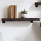 vidaXL - Wandschap - 60x20x6 - cm - behandeld - massief - eikenhout - donkerbruin