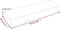 vidaXL - Wandschap - 60x20x6 - cm - onbehandeld - massief - eikenhout