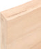 vidaXL - Wandschap - 60x20x6 - cm - onbehandeld - massief - eikenhout