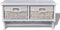vidaXL - Wandschap - 60x23,5x33 - cm - paulowniahout - wit