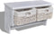 vidaXL - Wandschap - 60x23,5x33 - cm - paulowniahout - wit