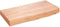 vidaXL - Wandschap - 60x30x(2-6) - cm - behandeld - massief - eikenhout - lichtbruin
