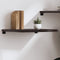 vidaXL - Wandschap - 60x50x(2-4)cm - behandeld - massief - eikenhout - donkerbruin