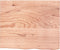 vidaXL - Wandschap - 60x50x(2-4) - cm - behandeld - massief - eikenhout - lichtbruin