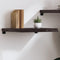 vidaXL - Wandschap - 60x50x(2-6)cm - behandeld - massief - eikenhout - donkerbruin