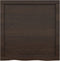 vidaXL - Wandschap - 60x60x(2-4)cm - behandeld - massief - eikenhout - donkerbruin