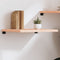vidaXL - Wandschap - 60x60x(2-4) - cm - onbehandeld - massief - eikenhout
