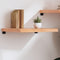 vidaXL - Wandschap - 60x60x(2-6) - cm - behandeld - massief - eikenhout - lichtbruin
