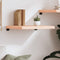 vidaXL - Wandschap - 60x60x(2-6) - cm - onbehandeld - massief - eikenhout