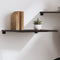 vidaXL - Wandschap - 60x60x2 - cm - behandeld - massief - eikenhout - donkerbruin
