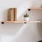 vidaXL - Wandschap - 60x60x2 - cm - onbehandeld - massief - eikenhout