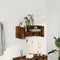 vidaXL - Wandschap - 70,5x35x30,5 - cm - bewerkt - hout - gerookt - eikenkleurig