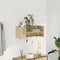 vidaXL - Wandschap - 70,5x35x30,5 - cm - bewerkt - hout - sonoma - eikenkleurig