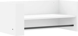 vidaXL - Wandschap - 70,5x35x30,5 - cm - bewerkt - hout - wit