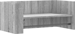 vidaXL - Wandschap - 70,5x35x30,5cm - bewerkt - hout - grijs - sonoma - eikenkleurig