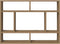 vidaXL - Wandschap - 75x16x55 - cm - bewerkt - hout - artisanaal - eikenkleur