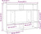 vidaXL - Wandschap - 75x16x55 - cm - bewerkt - hout - artisanaal - eikenkleur