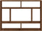 vidaXL - Wandschap - 75x16x55 - cm - bewerkt - hout - bruin - eikenkleur
