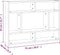 vidaXL - Wandschap - 75x16x55 - cm - bewerkt - hout - bruin - eikenkleur