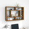 vidaXL - Wandschap - 75x16x55 - cm - bewerkt - hout - gerookt - eikenkleurig