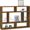 vidaXL - Wandschap - 75x16x55 - cm - bewerkt - hout - gerookt - eikenkleurig
