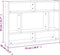 vidaXL - Wandschap - 75x16x55 - cm - bewerkt - hout - gerookt - eikenkleurig