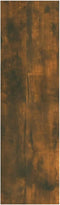 vidaXL - Wandschap - 75x16x55 - cm - bewerkt - hout - gerookt - eikenkleurig