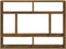 vidaXL - Wandschap - 75x16x55 - cm - bewerkt - hout - gerookt - eikenkleurig