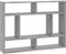 vidaXL - Wandschap - 75x16x55 - cm - bewerkt - hout - grijs - sonoma - eikenkleurig