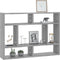 vidaXL - Wandschap - 75x16x55 - cm - bewerkt - hout - grijs - sonoma - eikenkleurig