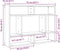 vidaXL - Wandschap - 75x16x55 - cm - bewerkt - hout - oud - houtkleurig