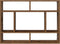 vidaXL - Wandschap - 75x16x55 - cm - bewerkt - hout - oud - houtkleurig