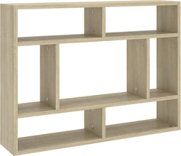 vidaXL - Wandschap - 75x16x55 - cm - bewerkt - hout - sonoma - eikenkleurig