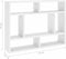 vidaXL - Wandschap - 75x16x55 - cm - bewerkt - hout - wit