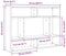vidaXL - Wandschap - 75x16x55 - cm - bewerkt - hout - zwart - eikenkleur