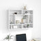 vidaXL - Wandschap - 75x16x55 - cm - spaanplaat - hoogglans - wit