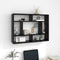 vidaXL - Wandschap - 75x16x55 - cm - spaanplaat - zwart