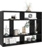 vidaXL - Wandschap - 75x16x55 - cm - spaanplaat - zwart
